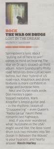The War On Drugs - The Independent On Sunday - 16.03.14