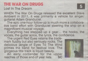 The War On Drugs - The Sun - 14.03.14