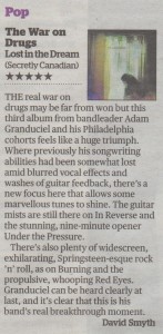 The War On Drugs - Evening Standard - 14.03.14