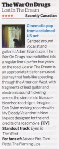 The War On Drugs - Guitarist - March 2014